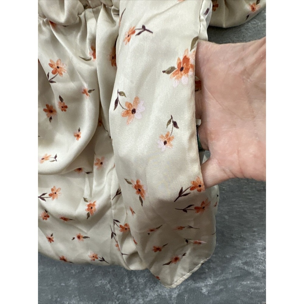 WEST‎ OF MELROSE  Ivory Floral Romper Playsuit Women's Size XS - Picture 10 of 16